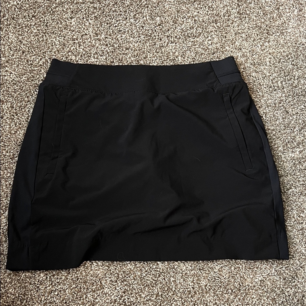 Athleta Black Ribbed Skort
